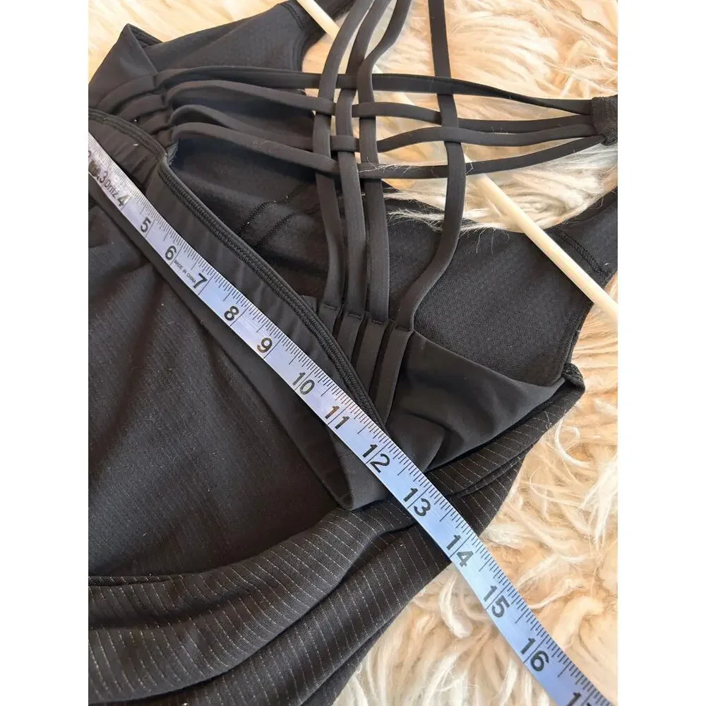 Lululemon Women's Free to Be Wild 2-In-1 Tank Top Gym Yoga‎ Run Black Size Small